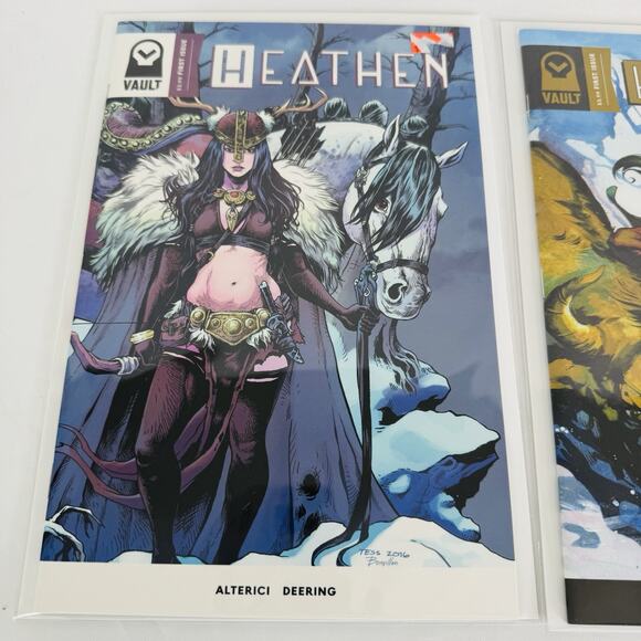 Heathen #1 Regular Cover, RI 1:5 Alerici cover & #1 Variant Lot Vault Comics - Picture 2 of 4